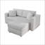 Canapé modulaire 75,6 po pour 2 personnes avec levage hydraulique-1147700633
