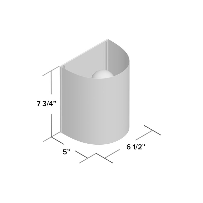 Plafonnier encastré 1 lumières Vranduk, Étain rustique