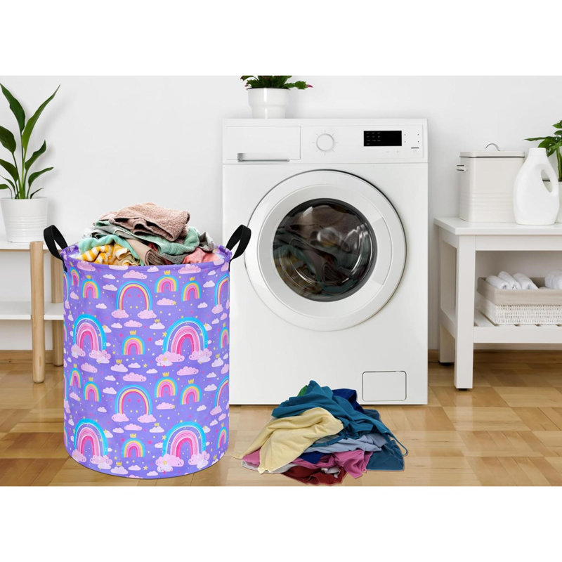 Panier à linge rond Rainbow