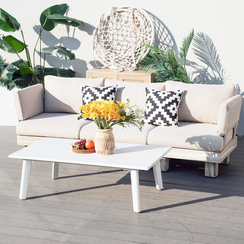 Lieny 4 Piece Outdoor Sofa Seating Group With Cushions