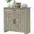 HOMCOM farmhouse style sideboard with drawers and adjustable shelves coffee bar cabinet, kitchen cabinet suitable for living room, entrance, gray washed-1016784444