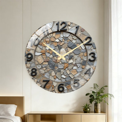 Horloge murale en pierre