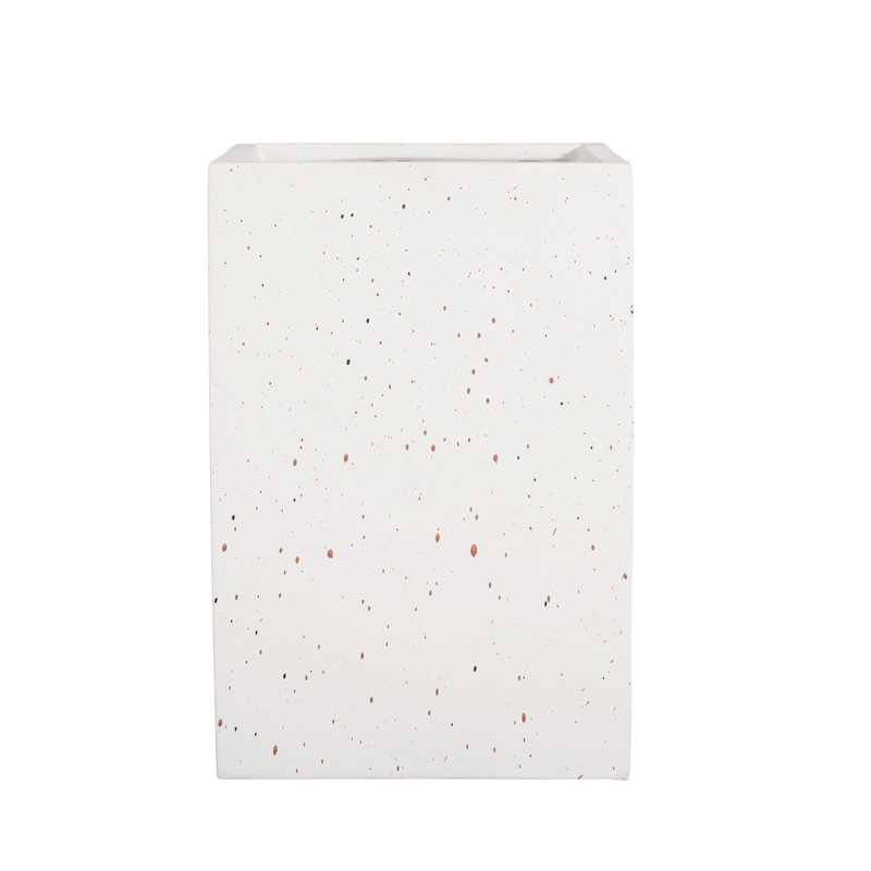 MGO Handmade Rectangle Planter Box, 20''H, White, 20" H x 13.1" W x 13.1" D, White