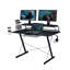 Bureau d'ordinateur avec tablette en carbone noir