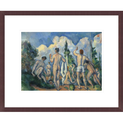 «Baigneurs» par Paul Cézanne, impression giclée encadrée