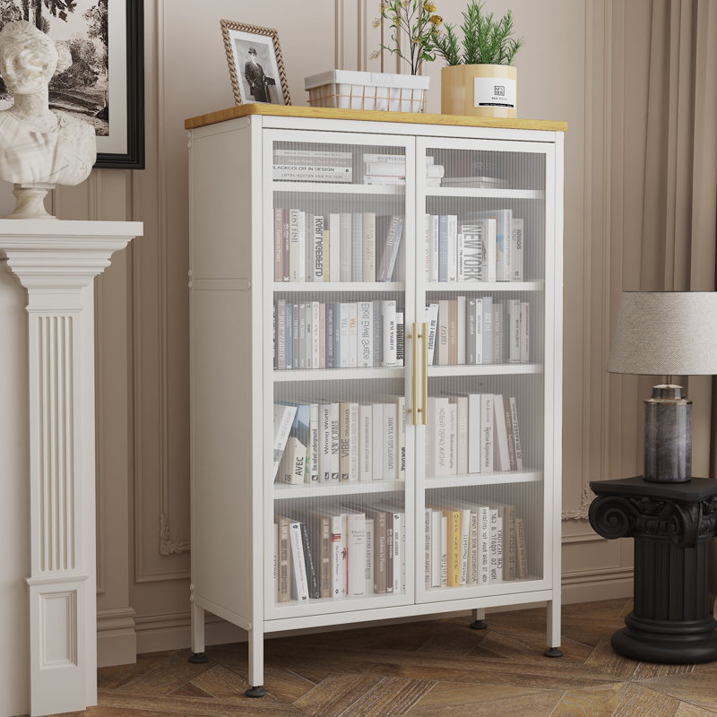 Shoe Storage Cabinet with Doors, 6-Tier Shoe Cabinet with Sturdy Support Legs, White