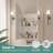 High-End Luxury Design Double Door Tempered Glass Mirror Medicine Cabinet