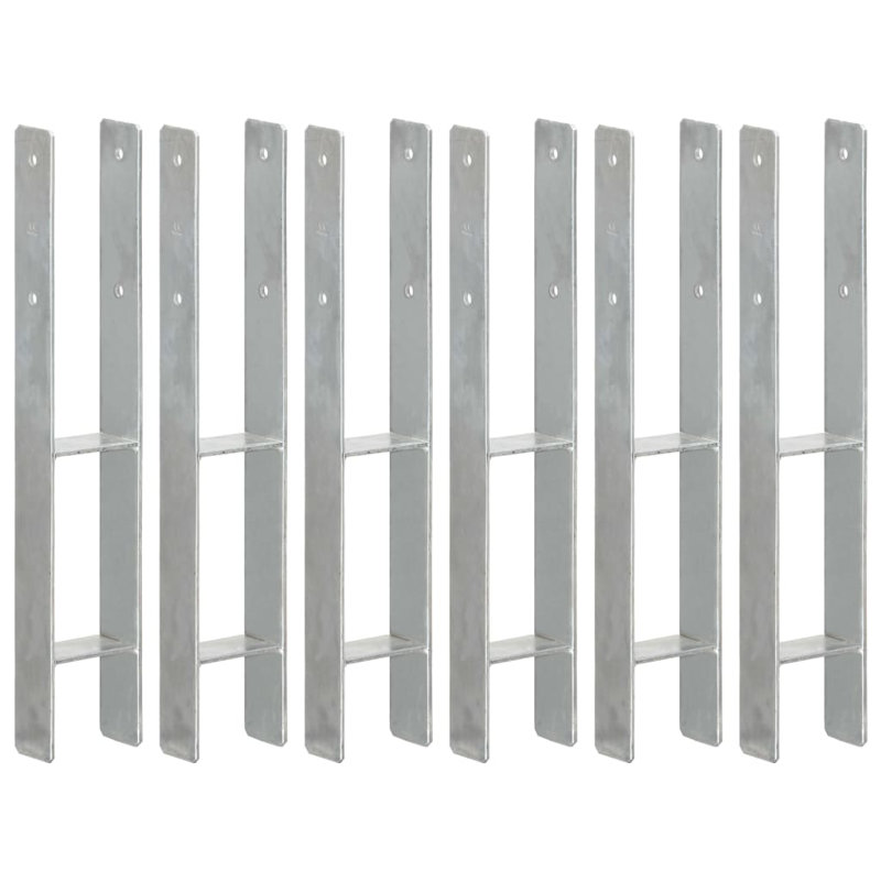 Calpurnia Symple Stuff Silver Metal Mounting System for Posts, 60cm H x 9cm W x 15.2cm D