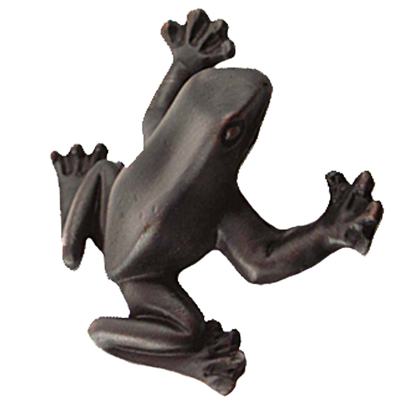 Poignée fantaisie 2" grenouille, Bronze huilé