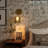 2-Pack Rechargeable Gold Wall Sconce With Hammered Glass Shade, Dimmable LED Cordless Wall Lights With Remote-114267806