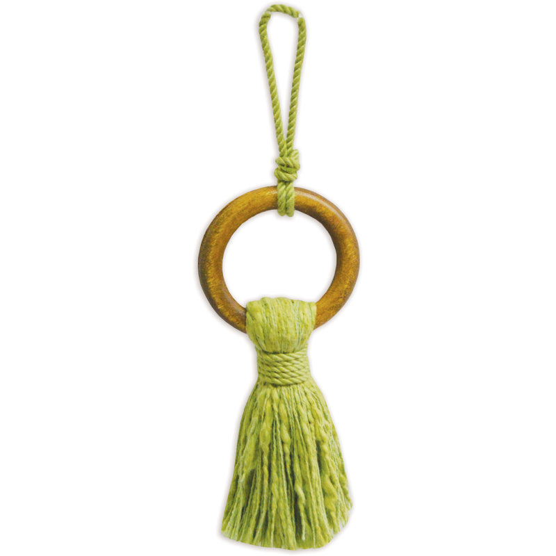 Ornement pompon beige - ensemble de 6, Beige