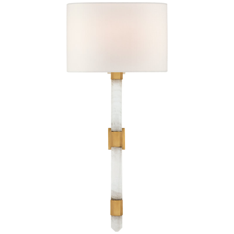 Suzanne Kasler Adaline Medium Tail Sconce, Antique-Burnished Brass