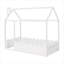 Structure de lit simple en bois avec clôture-428023117