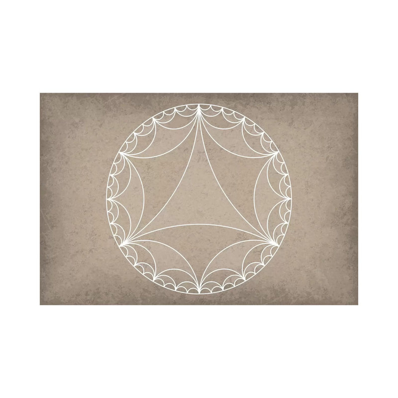 Hyperbolic Geometry - Wrapped Canvas Painting, 20.32 cm H x 30.48 cm W