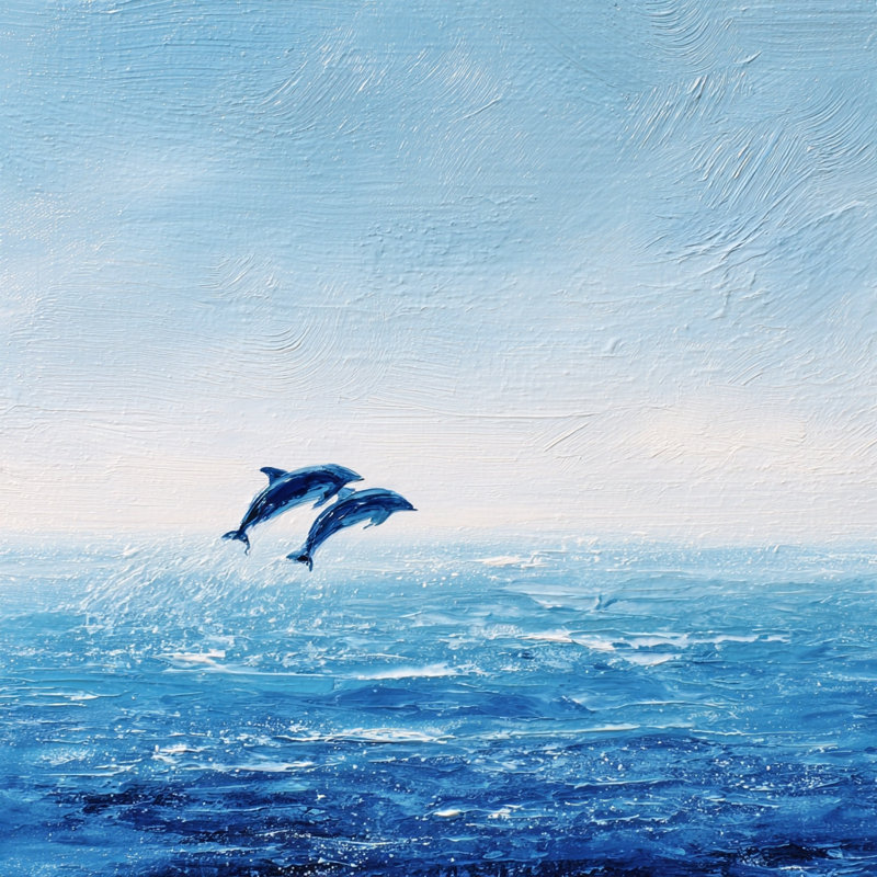 «Ocean Companions», art mural sur toile tendue