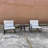 White, Rocker Set Chair And Teapoy Off-