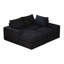 Canapé modulaire en velours côtelé en forme de L de 99 pouces avec installation à double coussin, fonction de soutien pour oreiller de cou, particules d'éponge à haute densité à rebond lent, armature en fer, aucune installation,-121106434