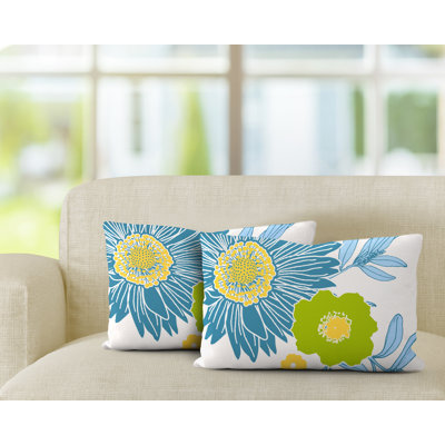 Polyester / Mélange de polyester Housse de coussin rectangulaire intérieure / extérieure lombaire et insert