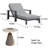 Adjustable Backrest Outdoor Lounge Chair Outdoor Chaise Lounge Set with Table , Cushion Included
