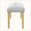 Banc rembourré moderne capitonné