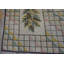 Ivory Antique American Folk Art Holly Pattern Hooked Rug