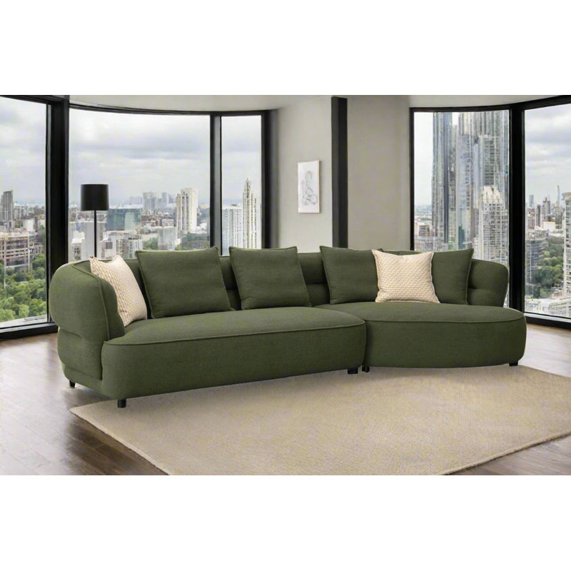 Canapé modulaire rembourré de la collection Aurora - 133 po