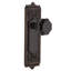 Egg & Dart Plate with Waldorf Black Door Knob-1857427766-1857427763