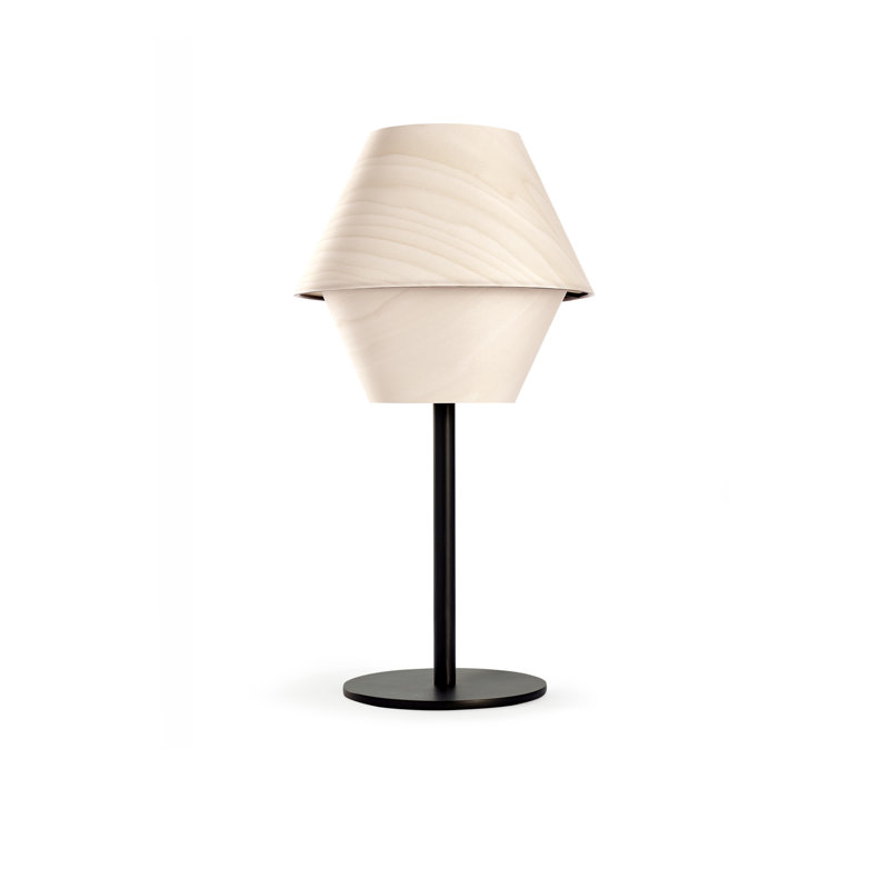 Hotel Table Lamp, Ivory White, Matte Black, Dimmable