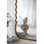 Miroir surdimensionné en bois 31,4 x 1,4 x 74 po avec cadre brun unique