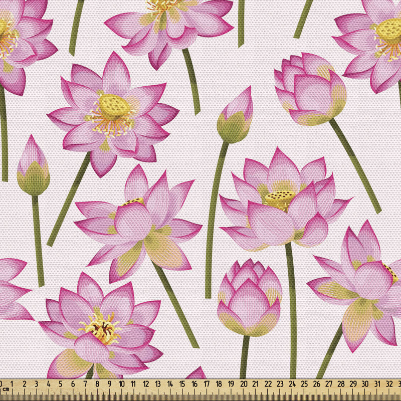Tissu Ambesonne Lotus, l 58 po x L 108 po