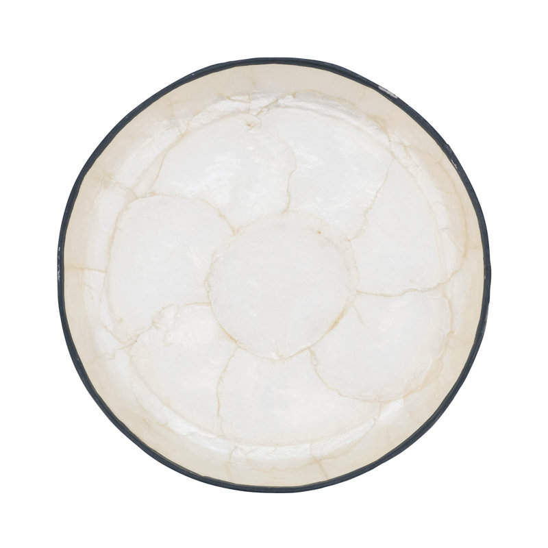 Handcrafted Capiz Shell Bowl (Set of 4), Black