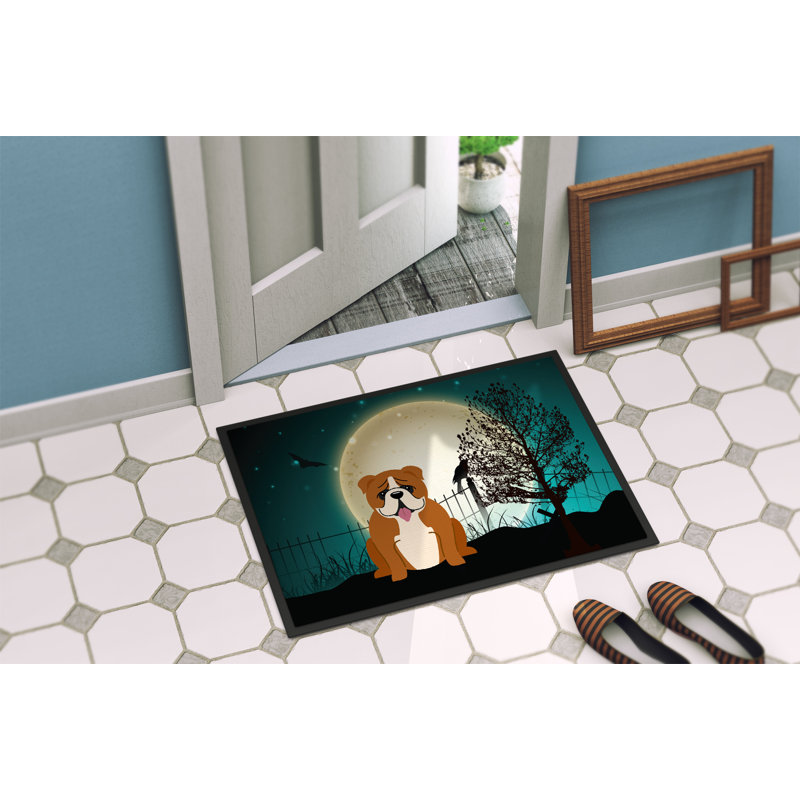 Tapis d'extérieur Owyhee Halloween, Rectangle 2 pi x 3 pi, Brun et blanc