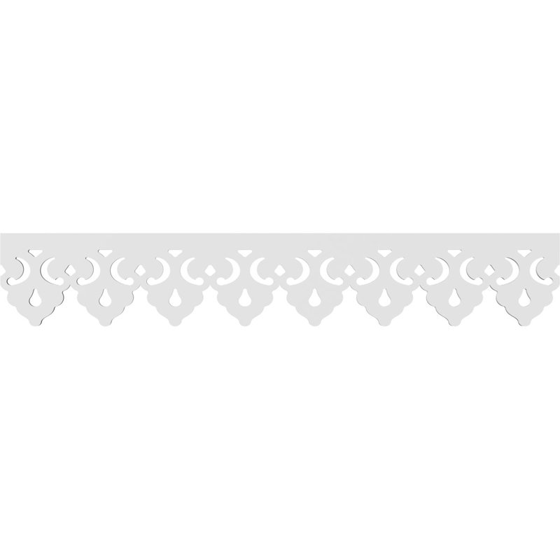 Markham Architectural Grade PVC Running Trim, 8" H x 48" W x 0.63" D