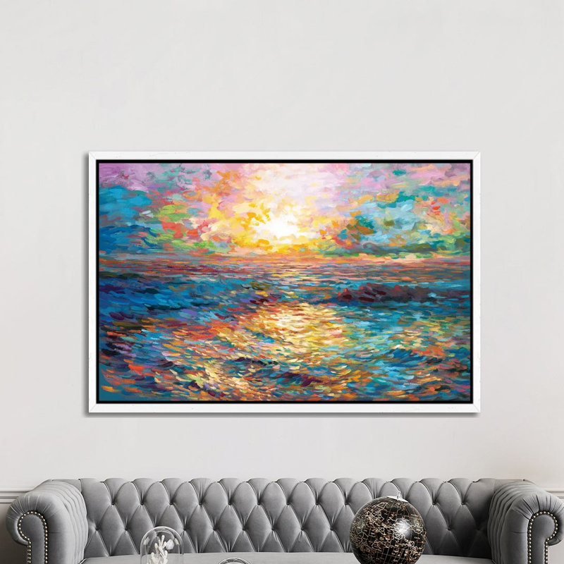 Print on Canvas, White Floater Framed, 101.6cm H x 152.4cm W x 3.81cm D