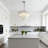 8 Light Dimmable Tiered Shell Chandelier