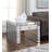 End Table, Mirrored & Faux Diamonds