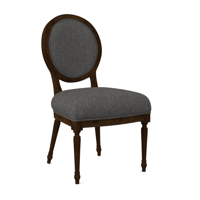 Dauphin Dining Chair, American Walnut, Libby Linen