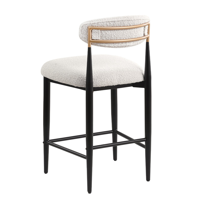 4-Piece Boucle Upholstered 25.8'' Counter Stool (Set Of 4)