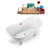 60" Streamline Clawfoot Soaking Acrylic Bathtub-76223411-90763959