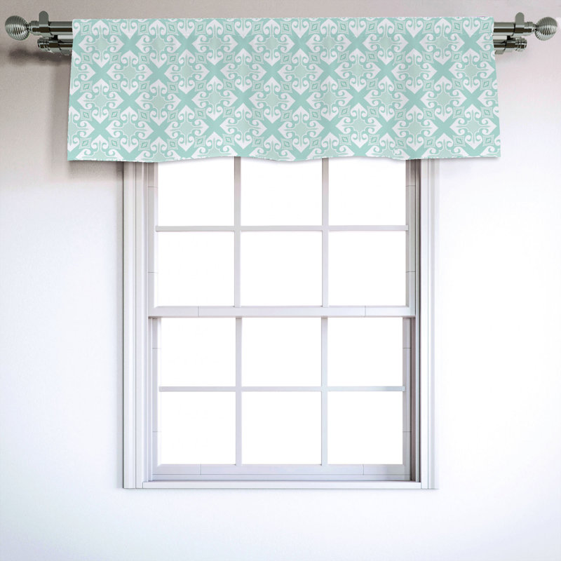 Sateen Ruffled Window Valance