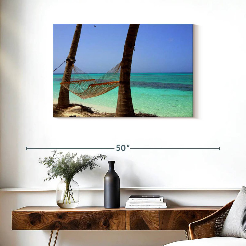 Plage tropicale paisible Gillard, H 24 po x l 36 po
