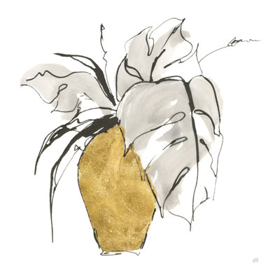 Vase délicat doré III