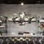 Avion rétro - image multiple de 5 pièces sur toile tendue-92828234