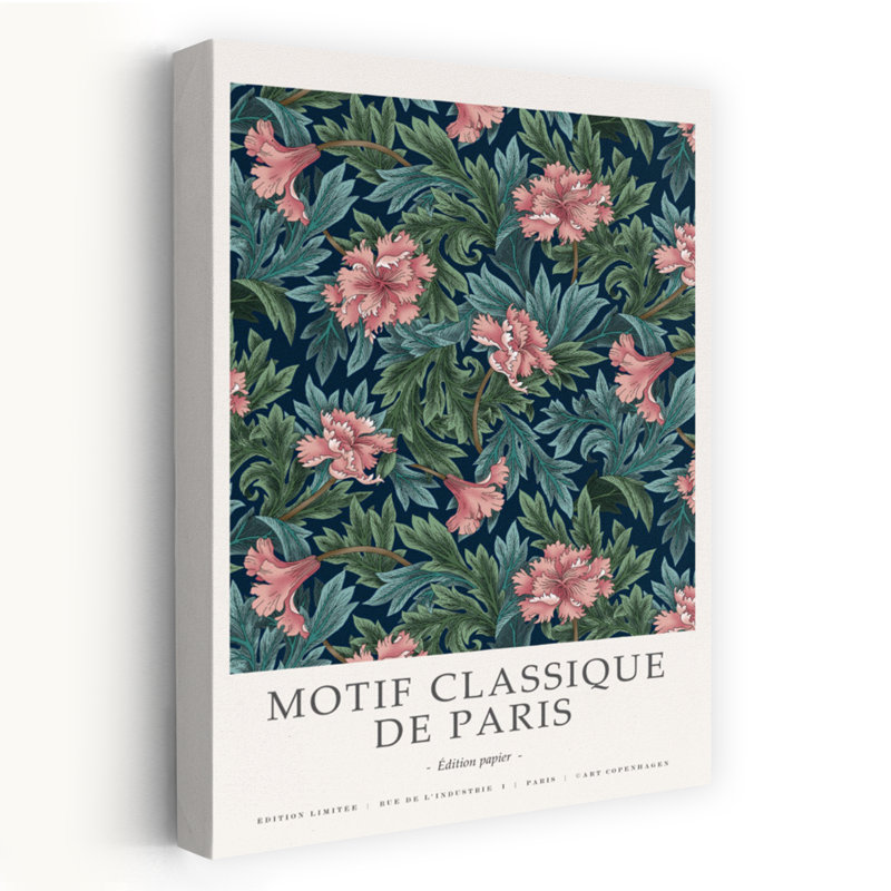 Motif classique 1, art contemporain, H 24 po x l 16 po