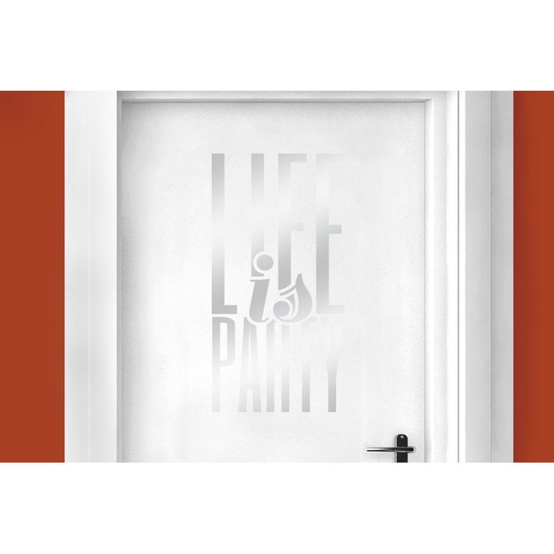 Wall Decal, Shiny Silver