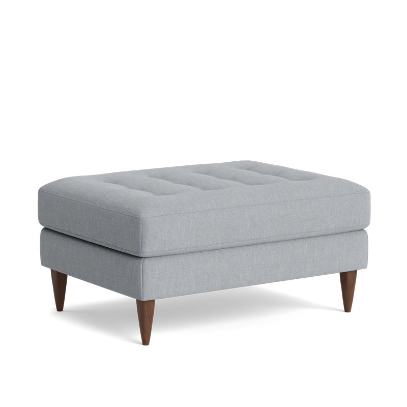 MCM Ottoman, Performance Weave - Zinc