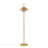Rattan Weave Shade Floor Lamp Natural And Gold | Gift Idea