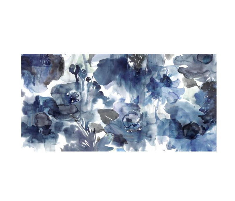 Evening Florals Print by Fern Cassidy, 40" H x 80" W, Image Brush Gel