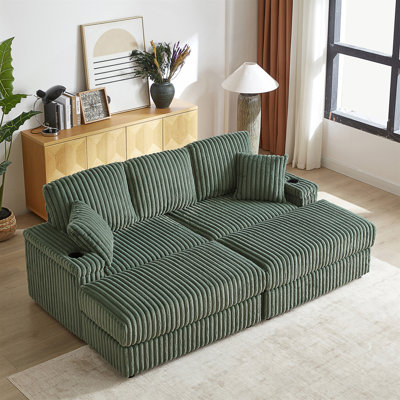 84" 3-Seater Upholstered Sofa