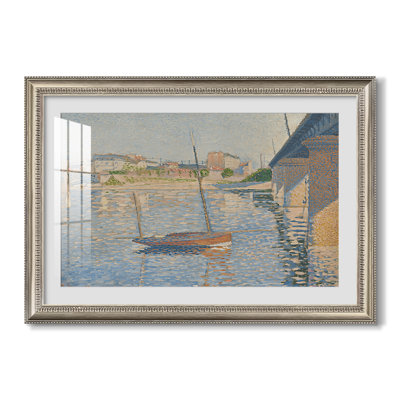 Le Clipper, Asnières, 1887-Paul Signac-Custom Framed Canvas